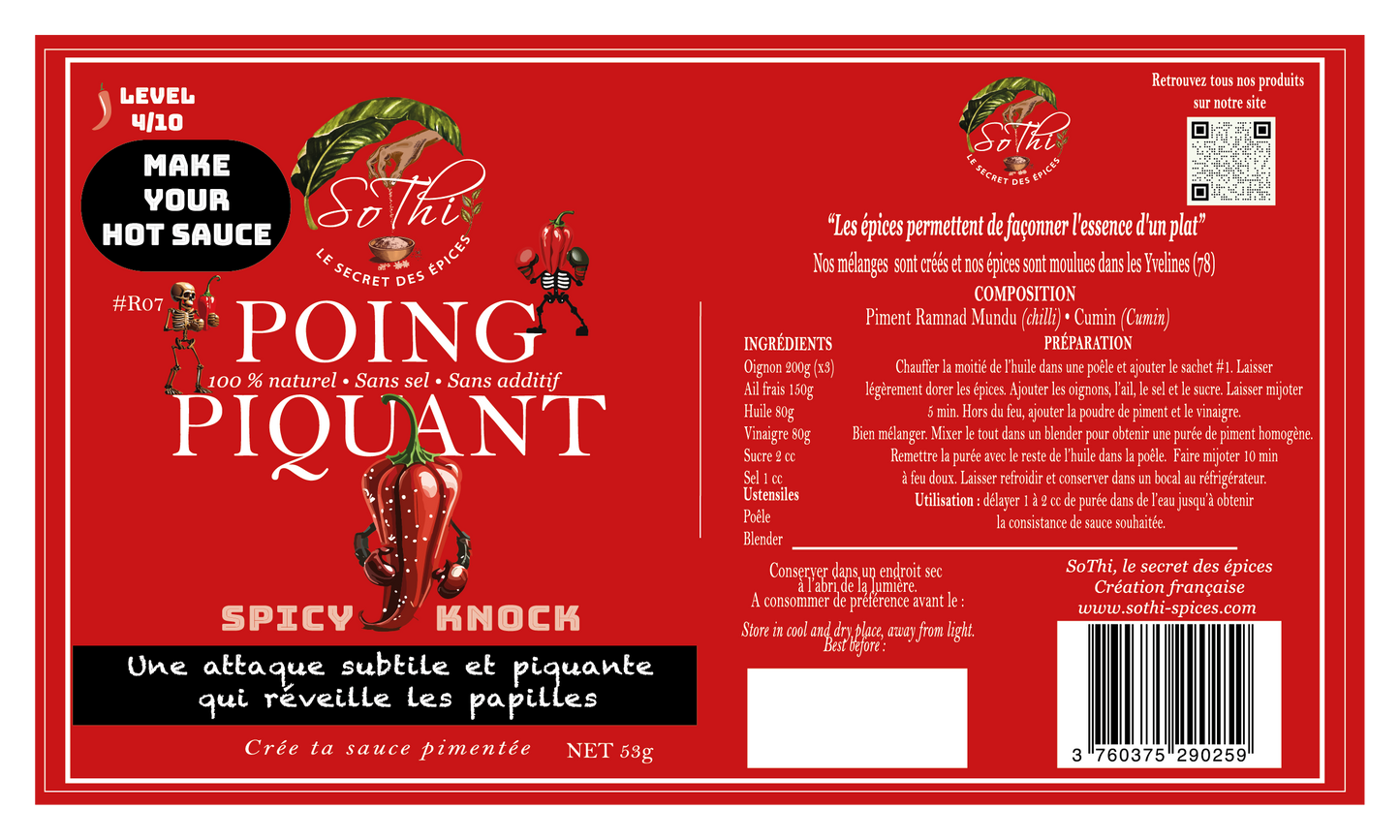 Poing piquant - Spicy knock